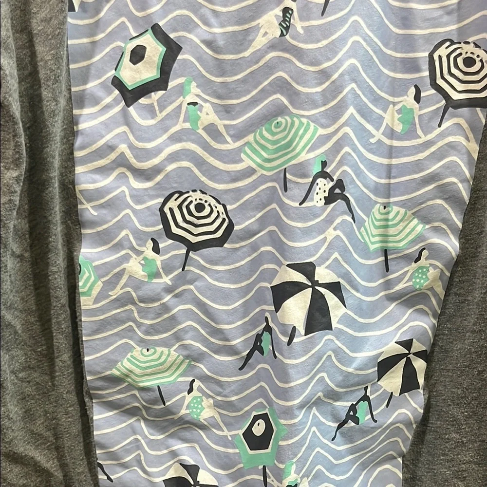 J. Crew Gray Graphic Short Sleeve Tee